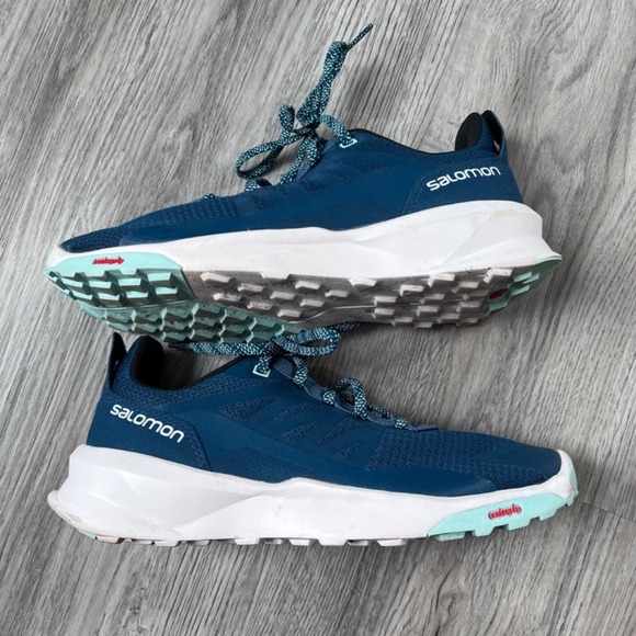 Salomon Womens Patrol Hiking Sneaker Size 9 Blue Outdoor Hike Running Shoe - Picture 9 of 12